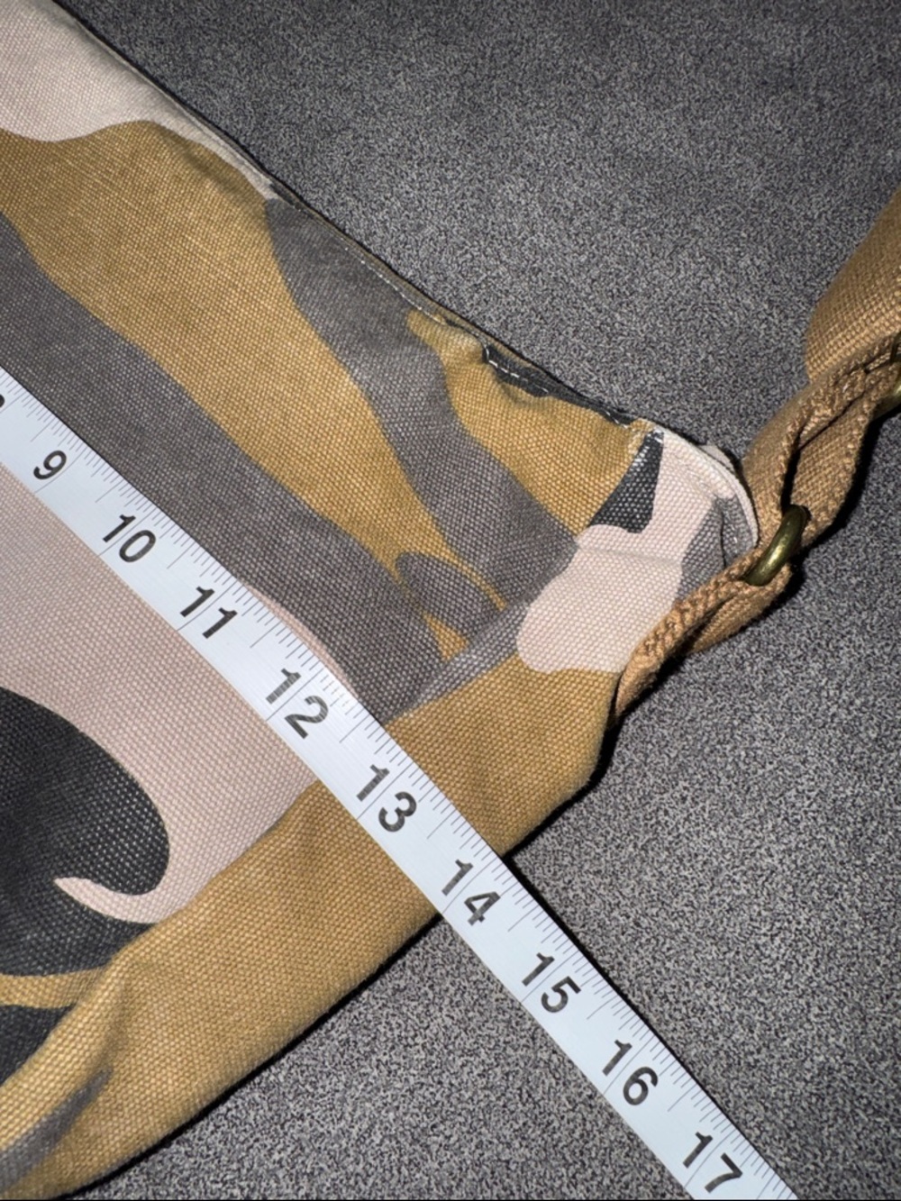 (NEW) Vintage Gootium Camouflage Canvas Messenger Bag - Olive/Brown - Picture 8 of 15